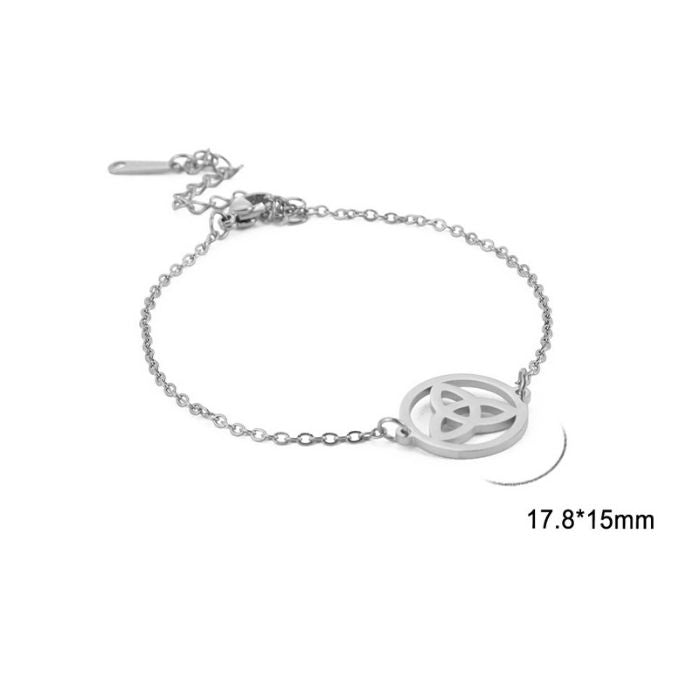 Analyzing image armband-knupfen-damen-irland-keltischer-knoten-316l-edelstahlarmband