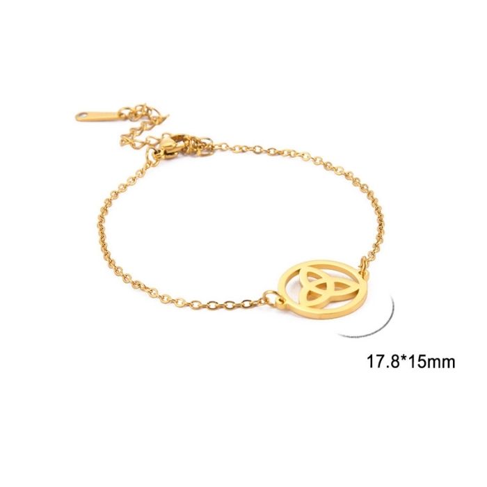 Analyzing image armband-knupfen-damen-irland-keltischer-knoten-316l-edelstahlarmband