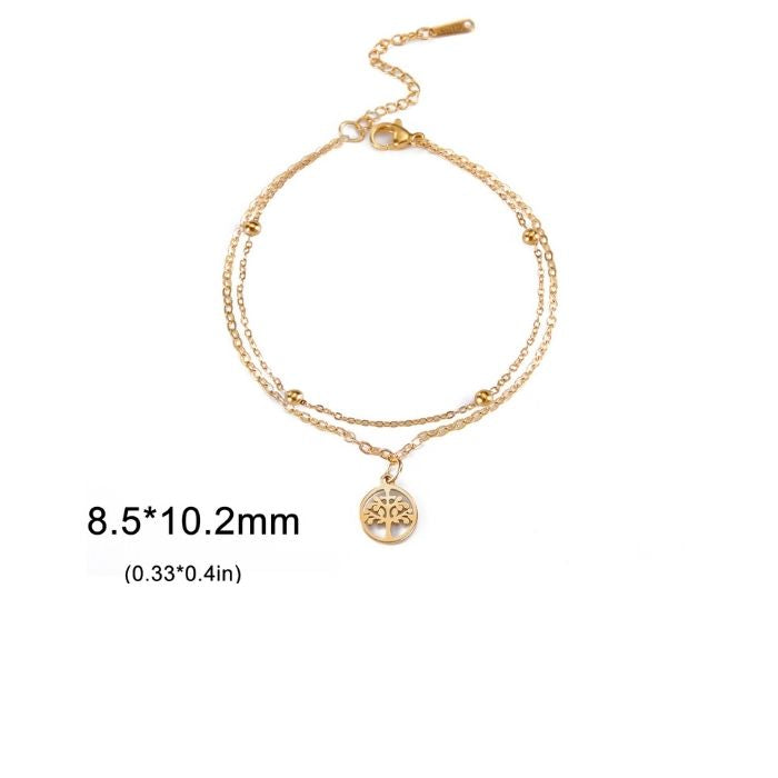 Analyzing image edelstahlarmband-damen-baum-des-lebens-doppelkette-perlenarmband
