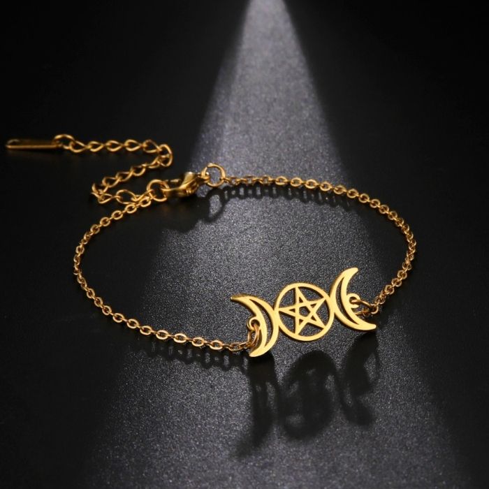 edelstahlarmband-damen-dreifaches-mondgottin-edelstahl-amulett-armband