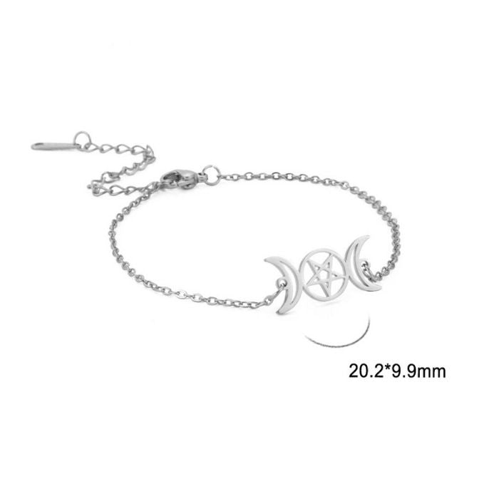 edelstahlarmband-damen-dreifaches-mondgottin-edelstahl-amulett-armband