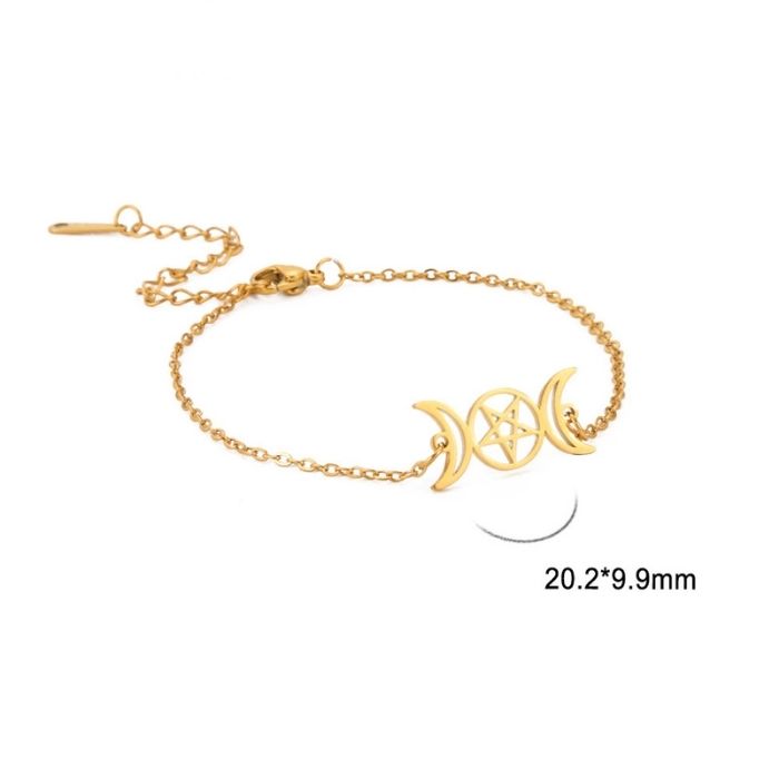 edelstahlarmband-damen-dreifaches-mondgottin-edelstahl-amulett-armband