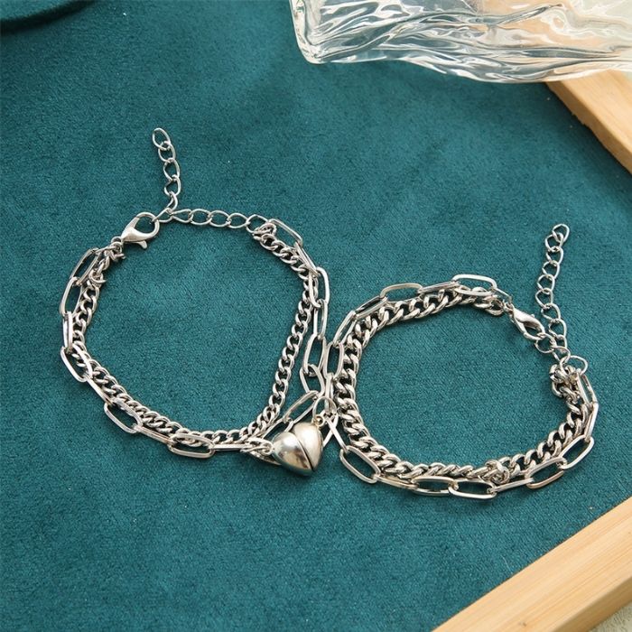 edelstahlarmband-damen-herren-316l-edelstahl-double-layer-2pcs_set-liebe-herz-magnetische-paar-armband