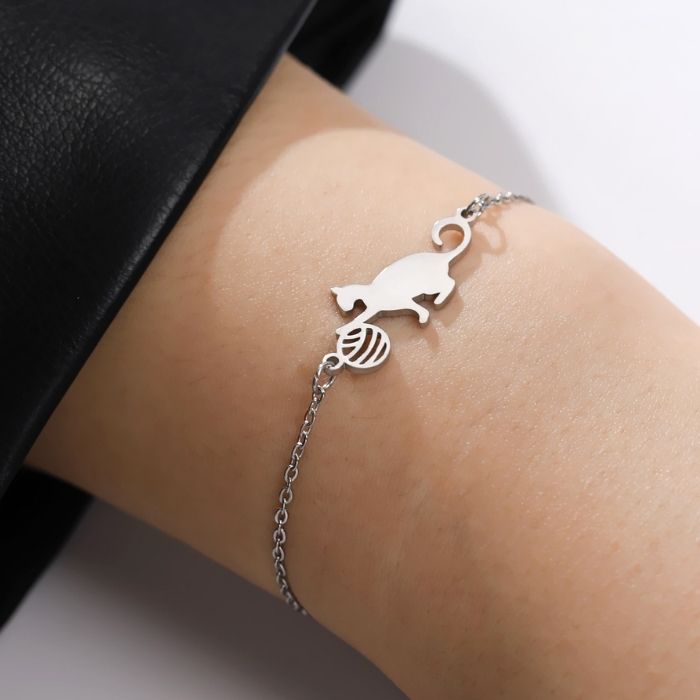 edelstahlarmband-damen-katze-und-kugel-armband-edelstahl-tier-katze-armband-schmuck