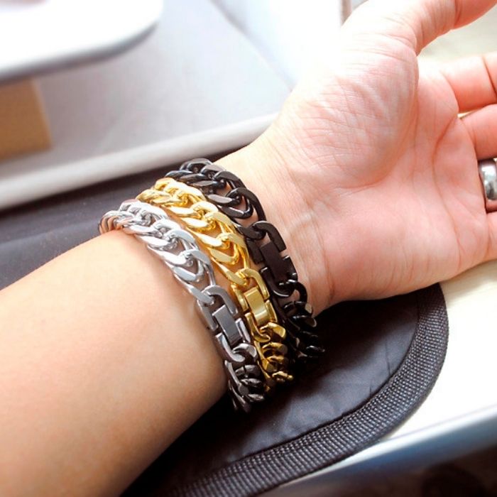 edelstahlarmband-herren-hip-hop-party-rock-schmuck-silber-farbe-gold-farbe-schwarz-edelstahlarmband