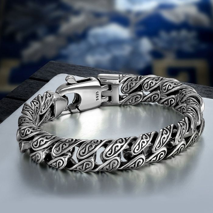 edelstahlarmband-herren-versilbertes-gras-muster-armband-manner-dicken-abschnitt-manner-hip-hop-street-fashion