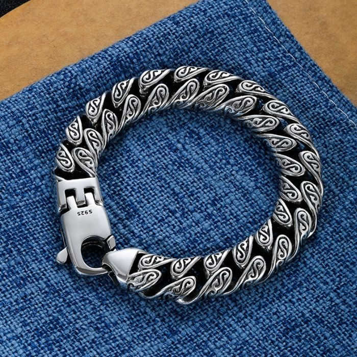 edelstahlarmband-herren-versilbertes-gras-muster-armband-manner-dicken-abschnitt-manner-hip-hop-street-fashion