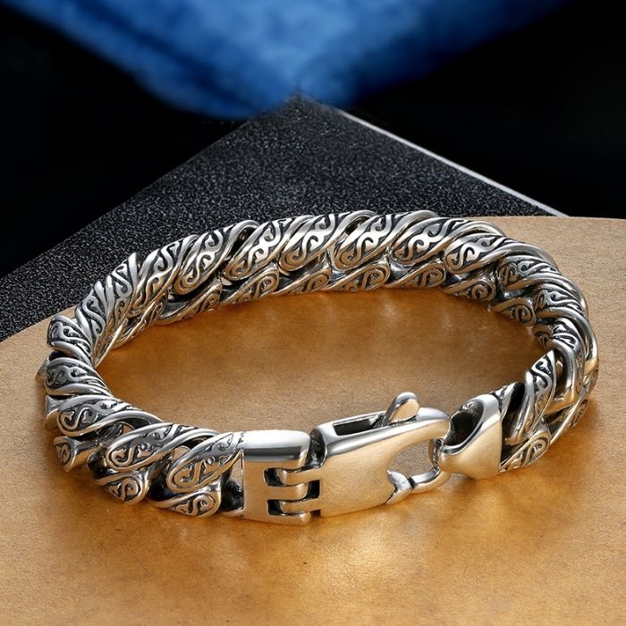edelstahlarmband-herren-versilbertes-gras-muster-armband-manner-dicken-abschnitt-manner-hip-hop-street-fashion