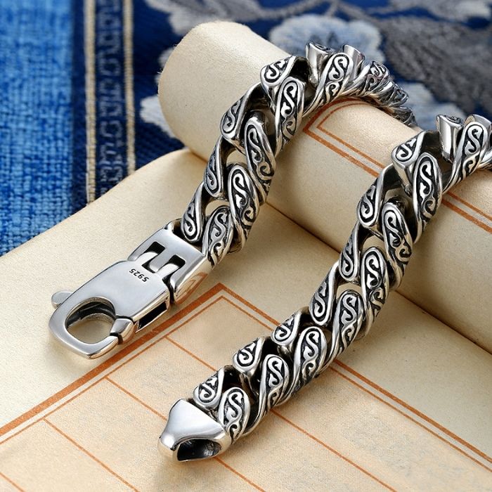 edelstahlarmband-herren-versilbertes-gras-muster-armband-manner-dicken-abschnitt-manner-hip-hop-street-fashion