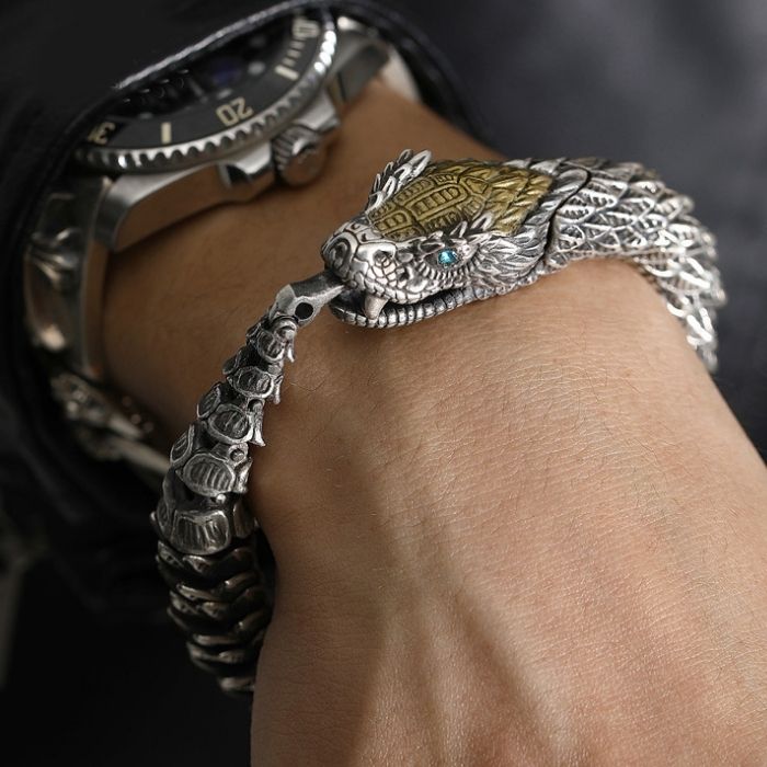 edelstahlarmband-herren-versilbertes-handgefertigtes-dreidimensionales-drachen-armband-judge-retro