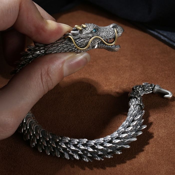 edelstahlarmband-herren-versilbertes-handgefertigtes-dreidimensionales-drachen-armband-judge-retro