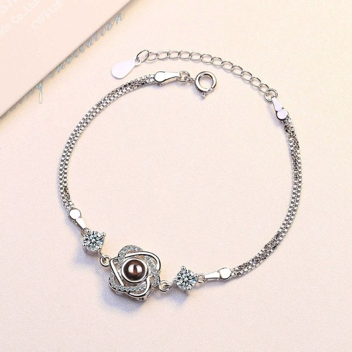 Fotoarmband kleeblatt