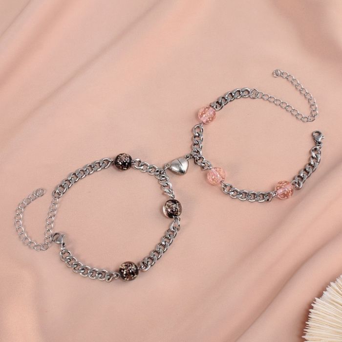 freundschaftsarmbander-fur-2-magnetisiert-glanzender-stein-kubakette-armband