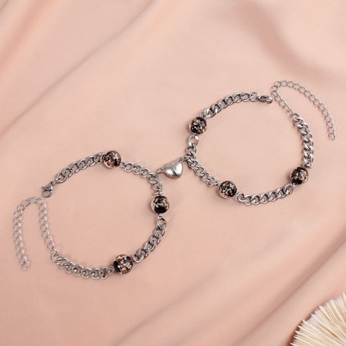 freundschaftsarmbander-fur-2-magnetisiert-glanzender-stein-kubakette-armband