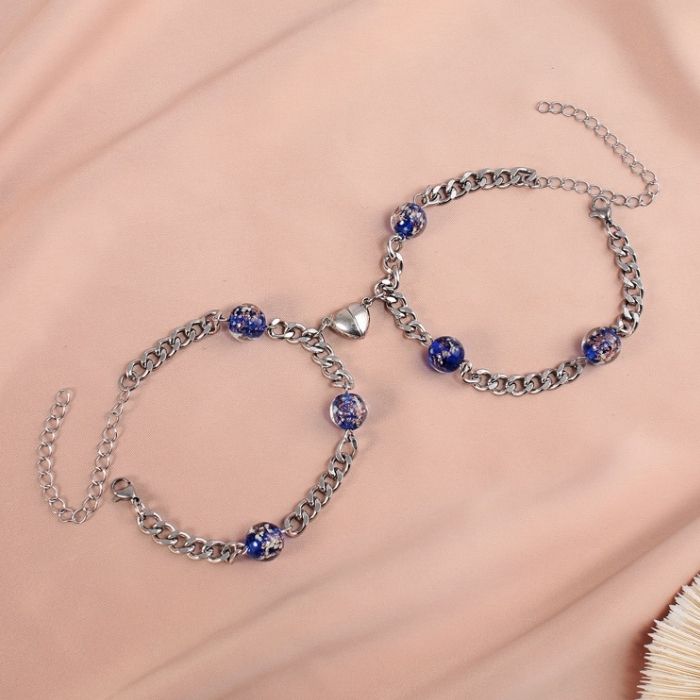 freundschaftsarmbander-fur-2-magnetisiert-glanzender-stein-kubakette-armband