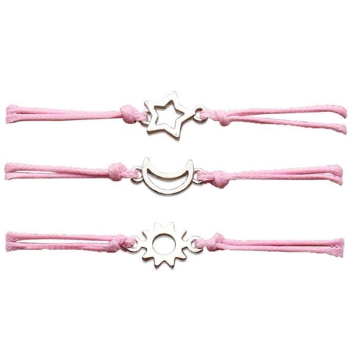 Analyzing image freundschaftsarmbander-fur-3-freundschaft-bruder-armbander-mond-sonne-stern-verstellbare-armband-3pcs