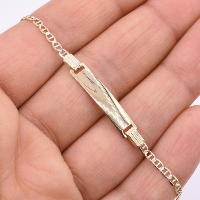 Gold Armband Baby Zweifarbige