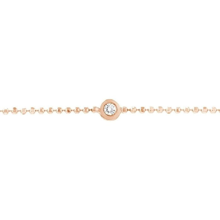Gold Armband Damen 14K 0.03ct Diamant