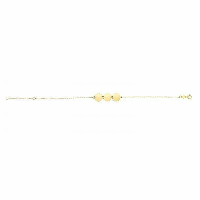Gold Armband Damen Dreifacher Kreis