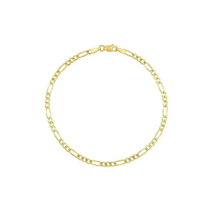 Gold Armband Damen Figaro-Kette
