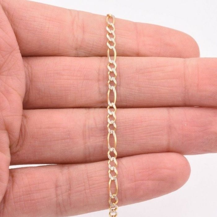 Gold Armband Herren Figaro-Gliederarmband