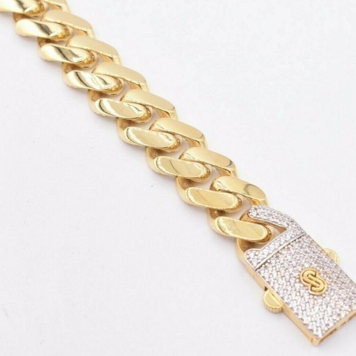 Gold Armband Herren Miami 13mm CZ Box