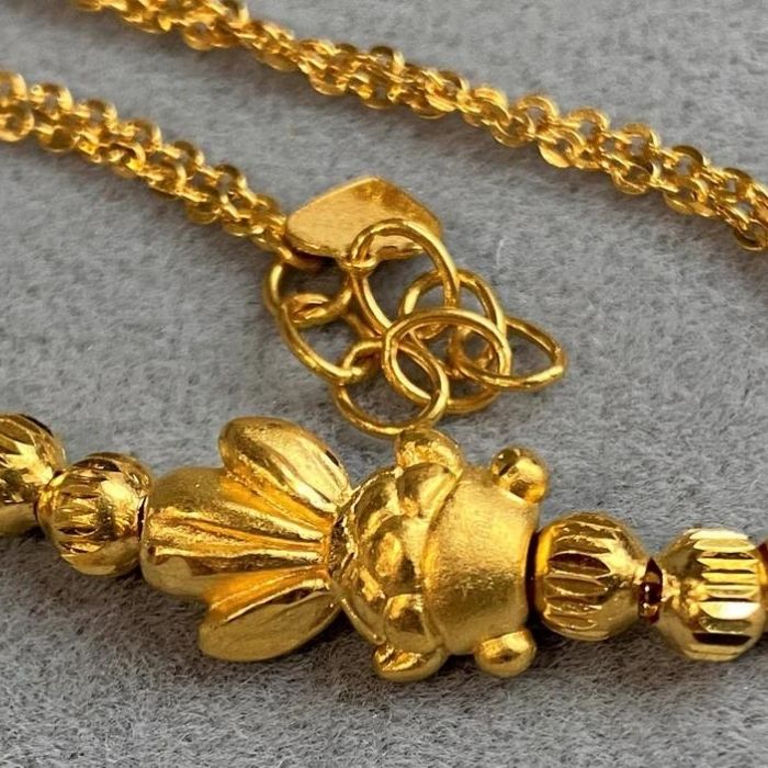 goldarmband-damen-24k-reines-gold-3d-goldfisch-gliederkette-vintage-armband-5.20-gramm