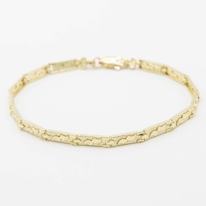 Goldarmband Damen 3,5 mm Barren