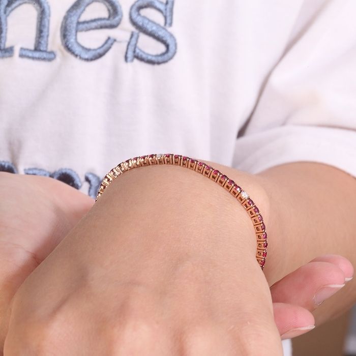 goldarmband-damen-417-585-750-2.5mm-rundschliff-labor-gezuchteten-rubin-und-moissanit-armband-fur-damen-solid-14k-10k-18k-karat-rose-gold-kostbare-16cm