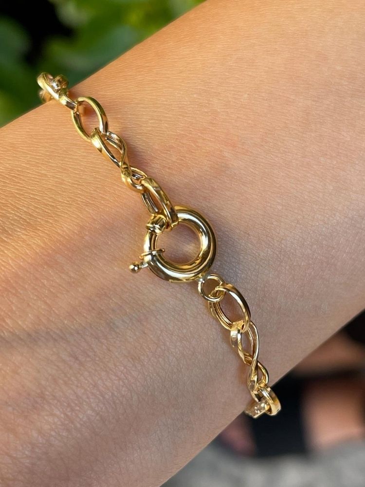goldarmband-damen-585-14-karat-gold-stift-besticktes-unendlichkeits-armband