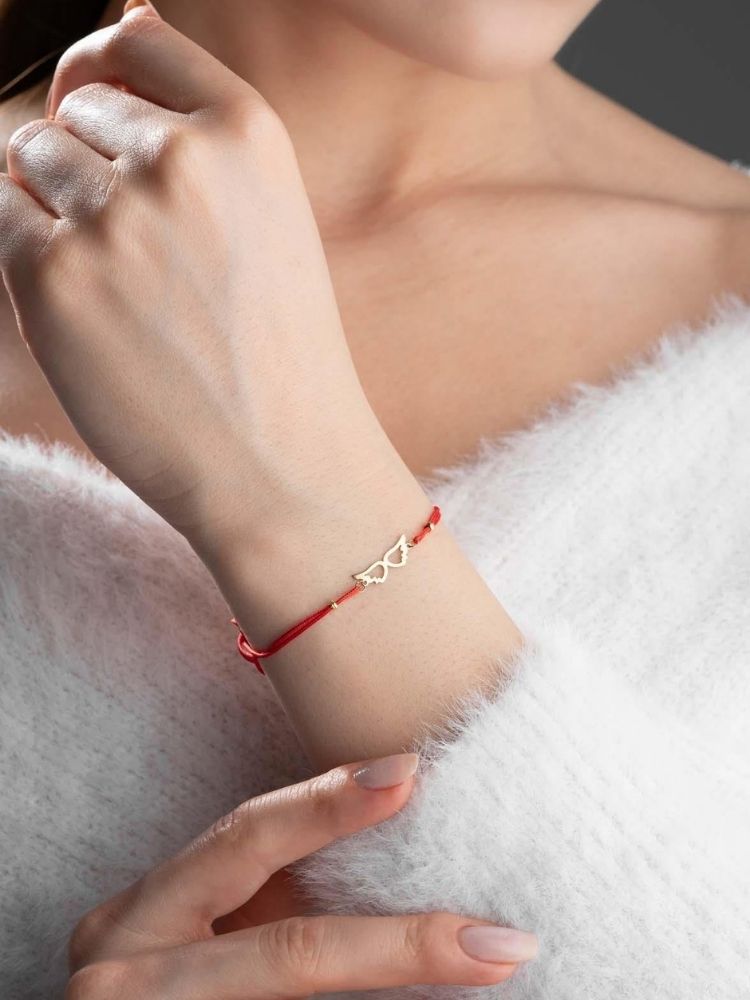 Goldarmband Damen Angel