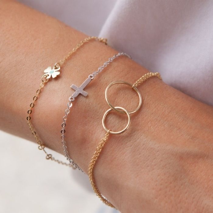 goldarmband-damen-585-echt-14-karat-gold-glieder-armband-mit-ring-doppel-kreis-talisman