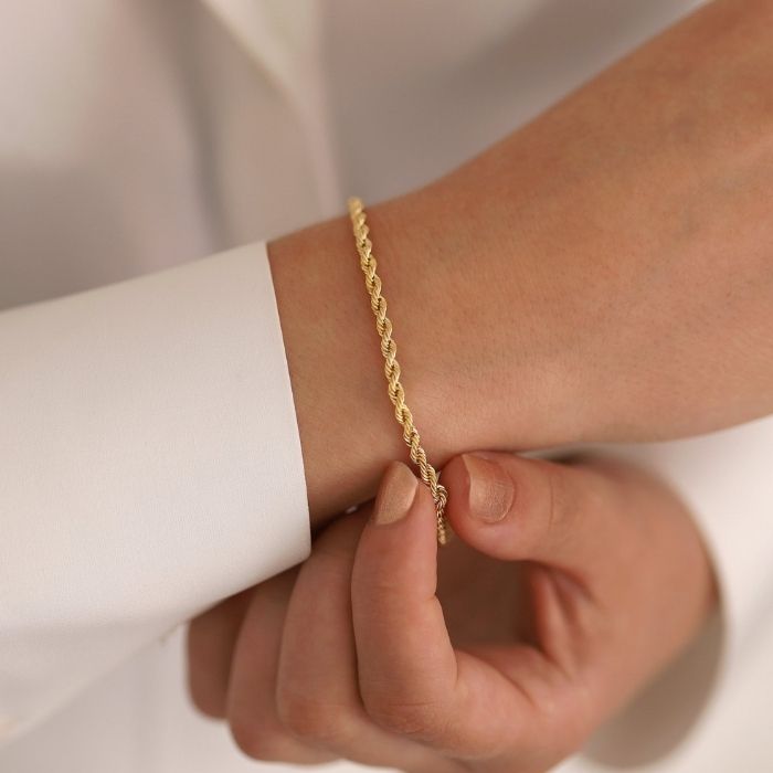 goldarmband-damen-585-echte-14k-gold-vintage-look-seil-kette-armband-3mm