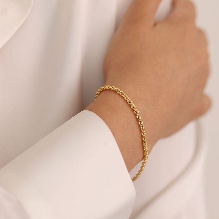 goldarmband-damen-585-echte-14k-gold-vintage-look-seil-kette-armband-3mm