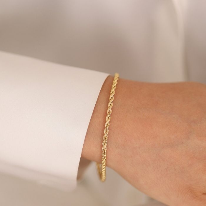 goldarmband-damen-585-echte-14k-gold-vintage-look-seil-kette-armband-3mm