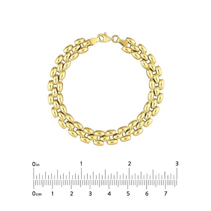 goldarmband-damen-585-karat-8mm-mehrreihiges-ooliertes-armband-7.25-zoll-8mm