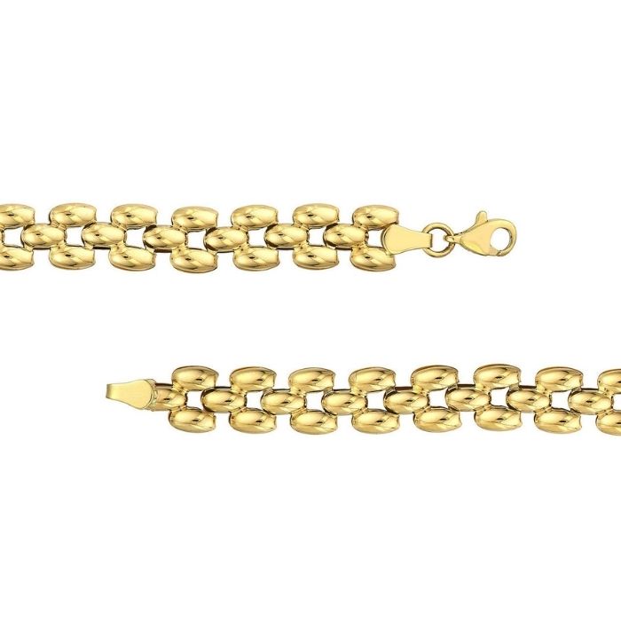 goldarmband-damen-585-karat-8mm-mehrreihiges-ooliertes-armband-7.25-zoll-8mm