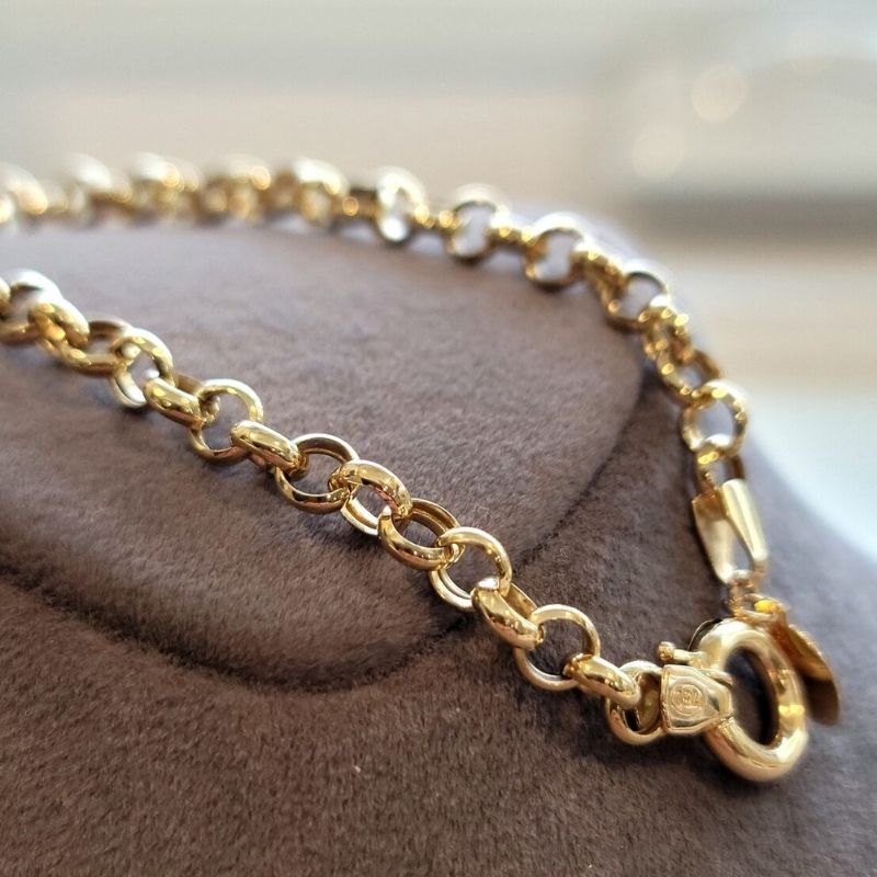 goldarmband-damen-herren-750-18-karat-solid-gold-rolo-kettenarmband
