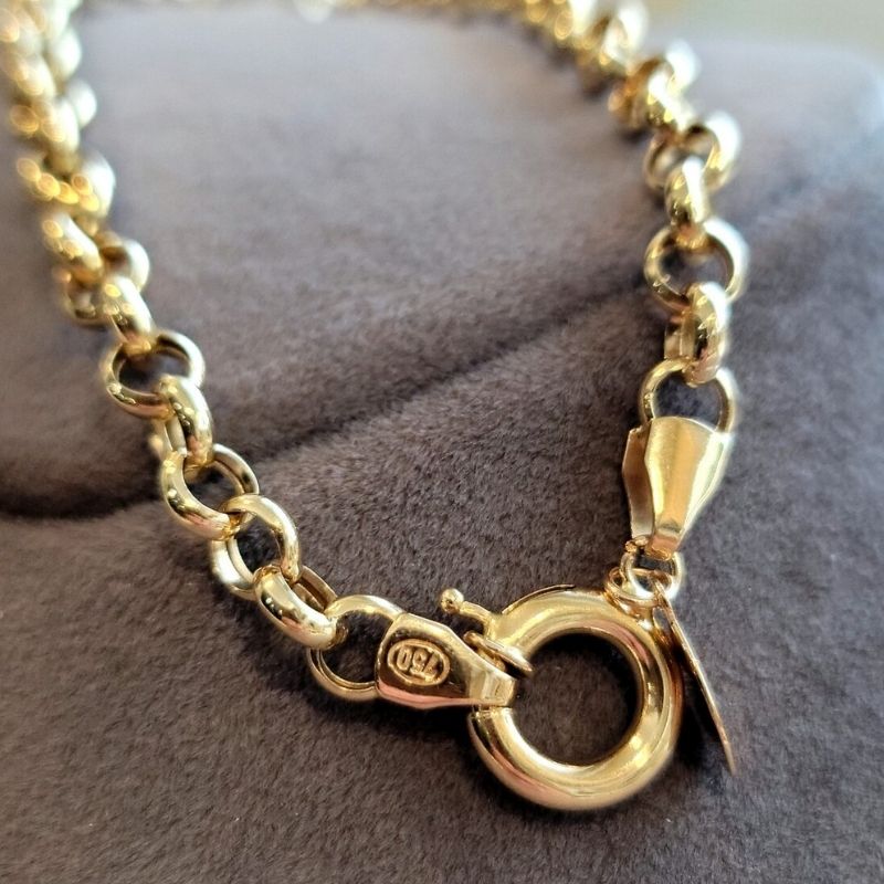 goldarmband-damen-herren-750-18-karat-solid-gold-rolo-kettenarmband
