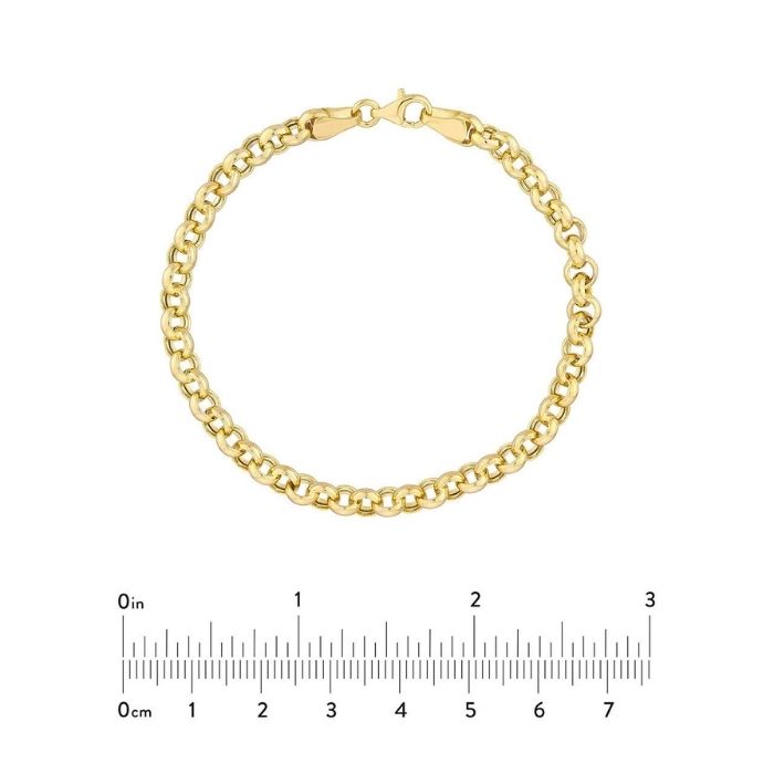 Goldarmband Damen Rolo-Kettenarmband