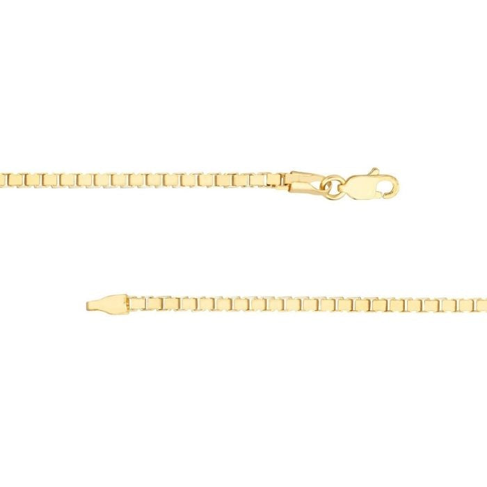 Goldarmband Herren Box Kette