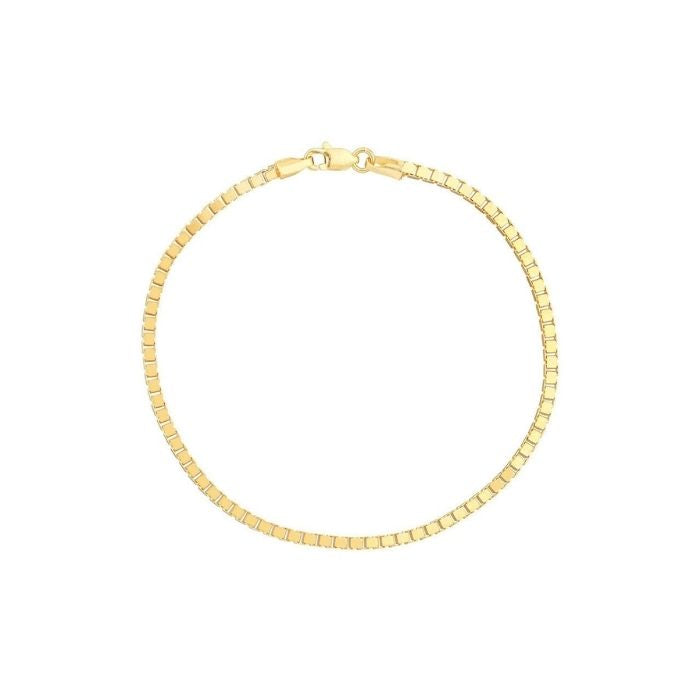 Goldarmband Herren Box Kette