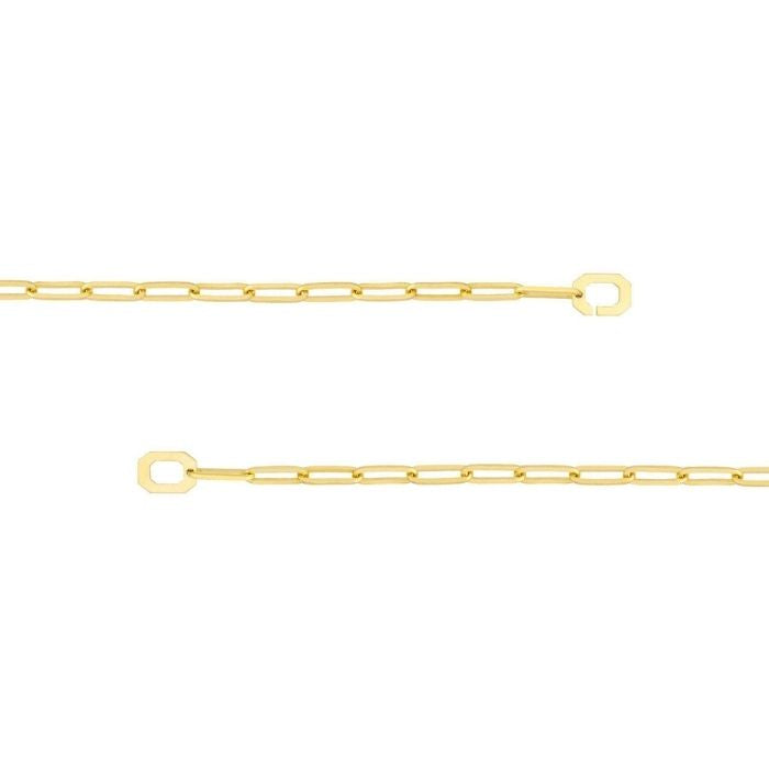 Goldarmband Herren Büroklammer 3.8mm