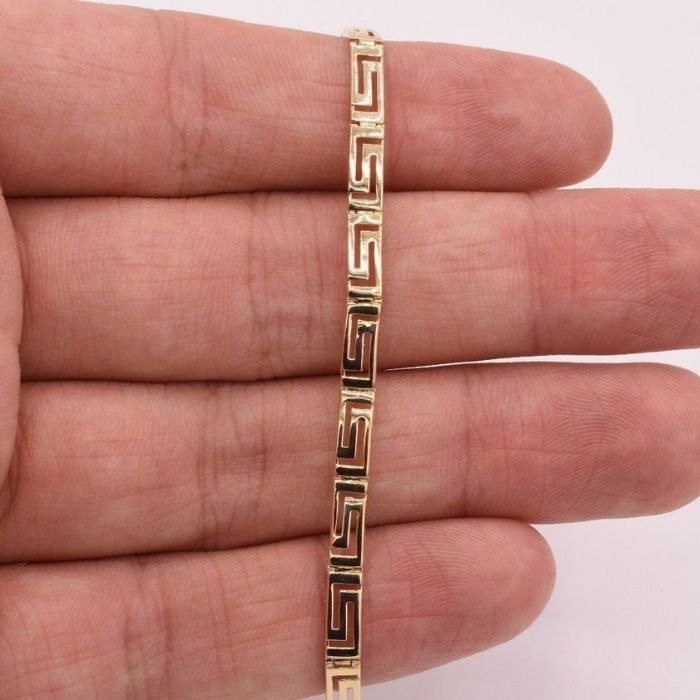 Analyzing image goldarmband-herren-damen-585-karat-gold-open-greek-key-shiny-armband-echt-solid-14k-gelbgold