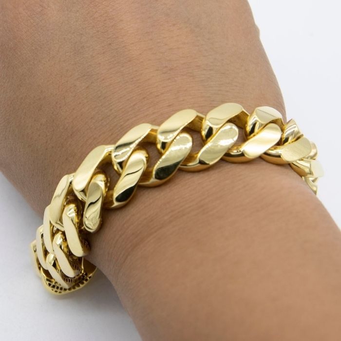 Goldarmband Herren Miami Cuban 10K Gold
