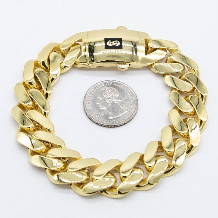Goldarmband Herren Miami Cuban 10K Gold