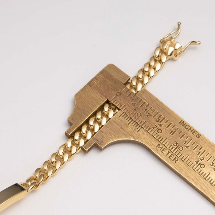 Goldarmband mit Gravur 417 Karat