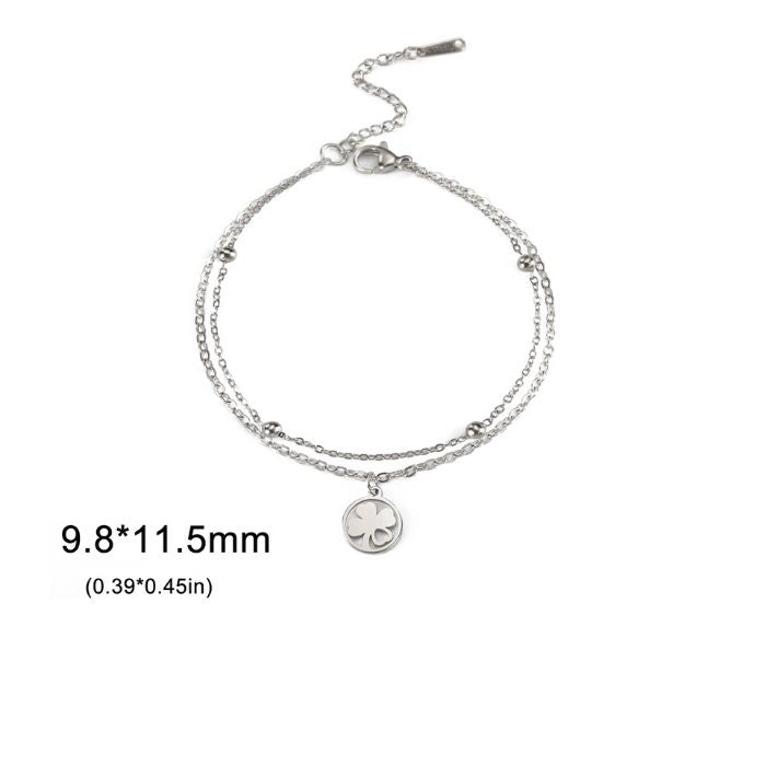Analyzing image kleeblatt-armband-damen-vierblattriges-kleeblatt-armband-edelstahl-glucksschmuck-doppelketten-armband-fur-damen