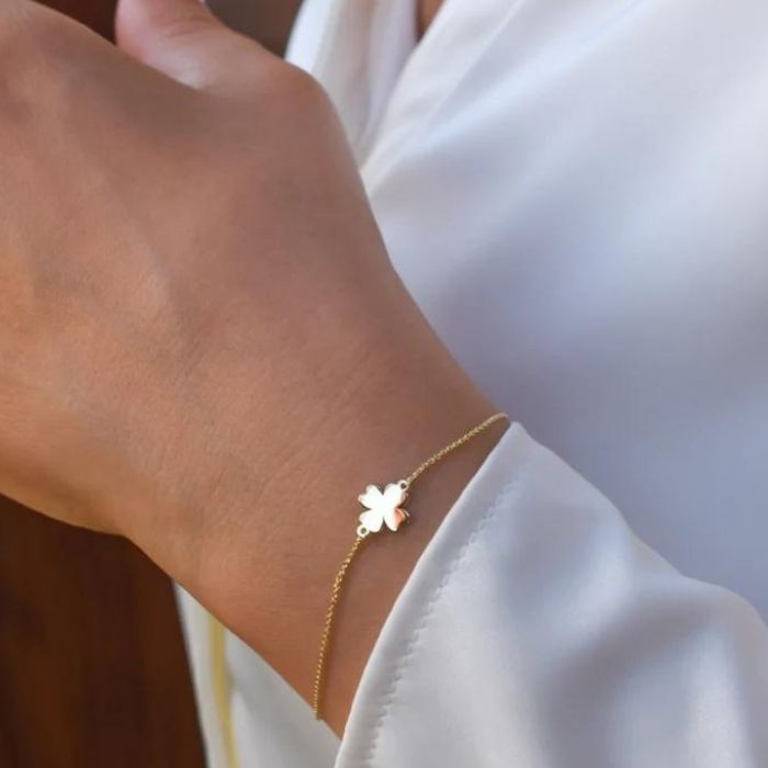 kleeblatt-armband-gold-damen-585-solid-14-karat-vierblattriges-glucksarmband-taufarmband-gravur-charm-name-armband