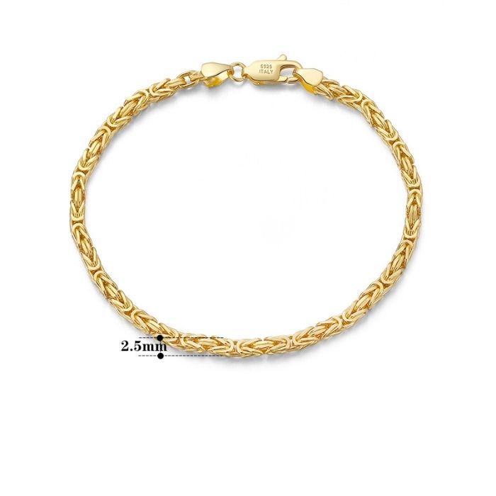 konigskette-armband-silber-italienisches-handgefertigtes-2.5mm-flaches-byzantinisches-gliederarmband-echte-925-sterling-silber